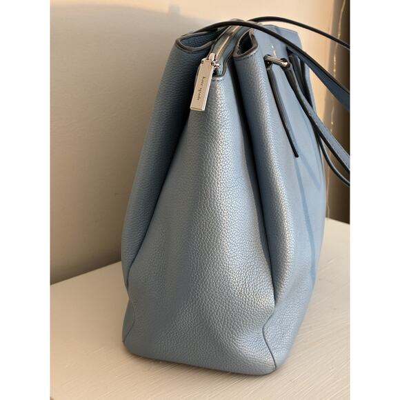 Kate Spade Triple Compartment Tote Monet Blue Pebble Large Bag - Picture 3 of 16